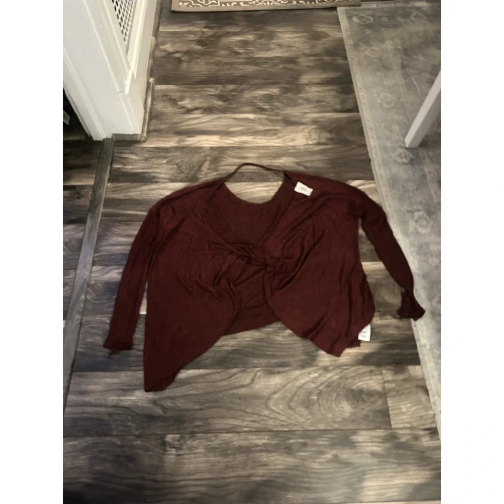 We The Free People Sweater Shirt Womens XS Burgundy 601 Free People